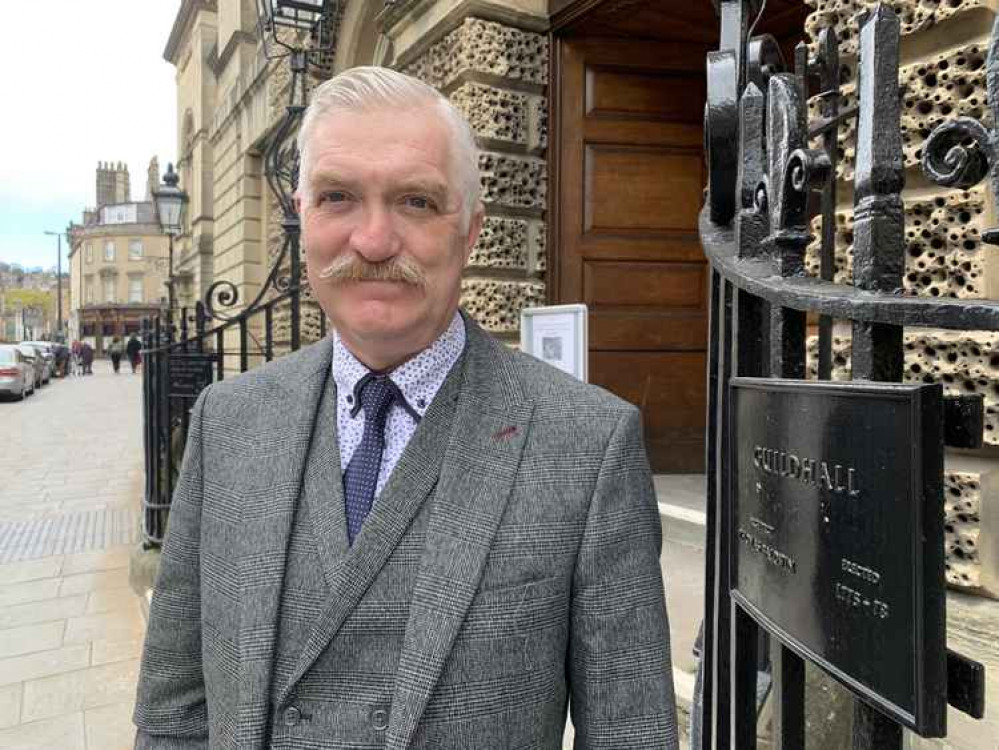 Councillor Paul Myers outside the Guildhall. B&NES Conservatives. Permission for use by all partners. Councillor Paul Myers outside the Guildhall. B&NES Conservatives. Permission for use by all partners.