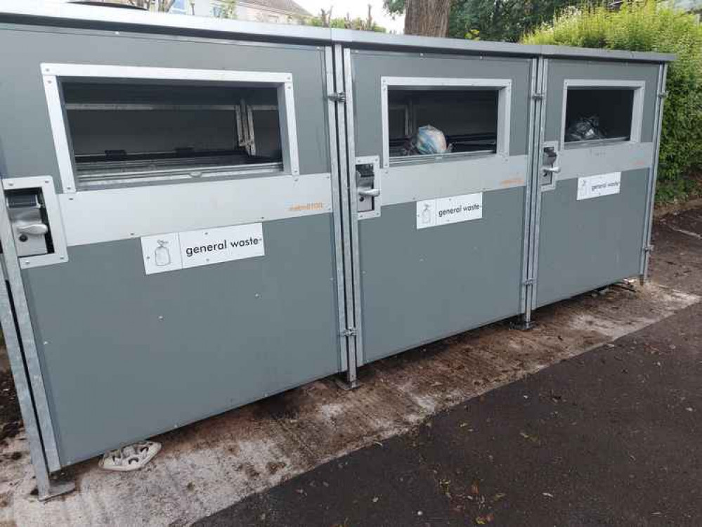Waste bins in Radstock - file photo