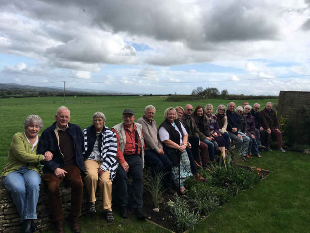 Dame Valerie Singleton (Far Left) And Other Concerned Templecombe Residents With The Manor Farm Site Behind Them (2) Daniel Mumby 161019