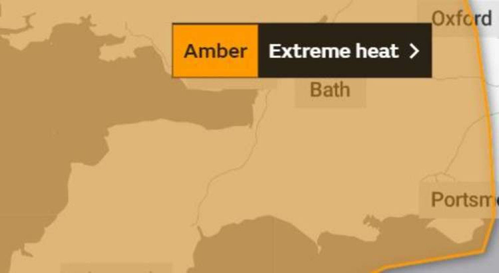 This was the warning issued on the Met Office site today (July 19) This was the warning issued on the Met Office site today (July 19)