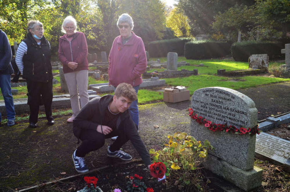 For this family in Kilmersdon all the generations were remembered For this family in Kilmersdon all the generations were remembered