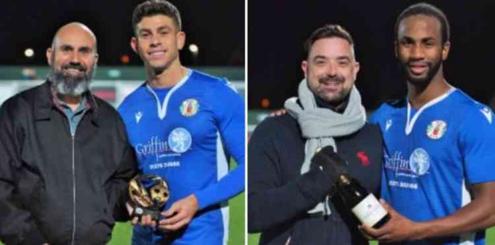 Match sponsors with their players of the match. Match sponsors with their players of the match.