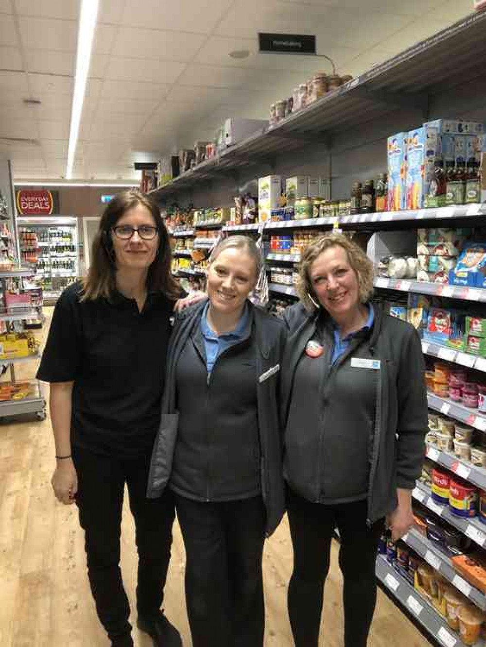 Some of the staff at Socketts Heath Co-op