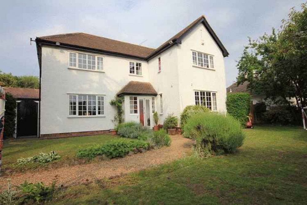 The front of the house from Gayton Road