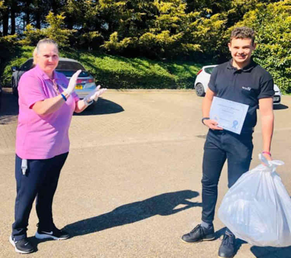 Our hero: Applause for Josh as he delivers more masks to the front line.