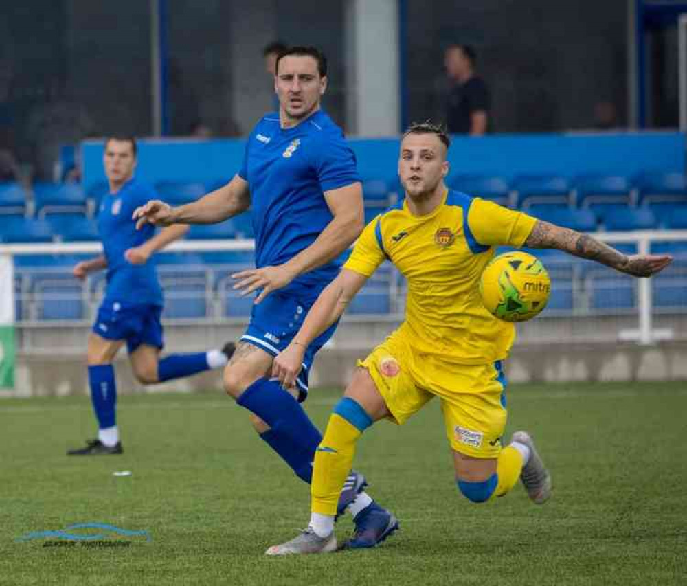 Action from Parkside where Millers were winners against FC Romania. Picture by Kev Lamb.