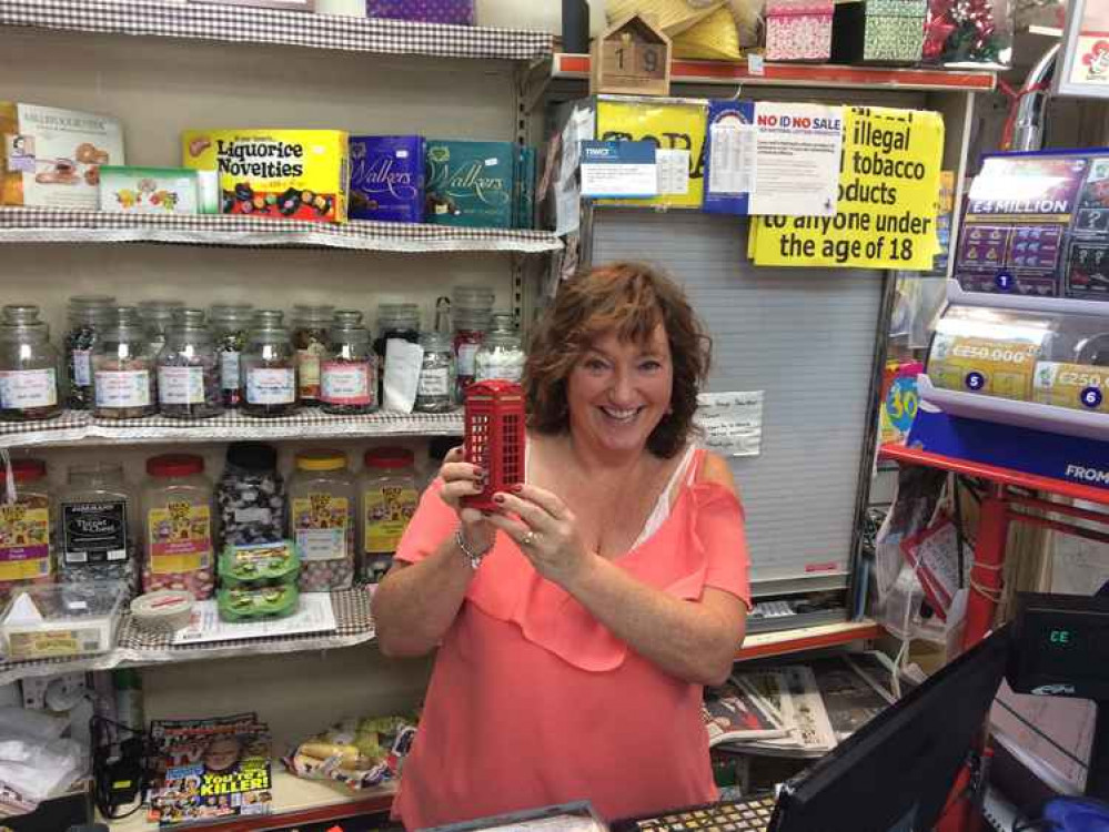 Caroline Cartwright of the Village Shop collected box saving donations back in 2018