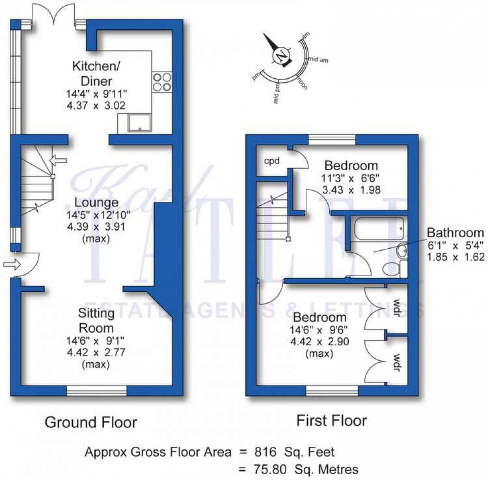 The floor plan