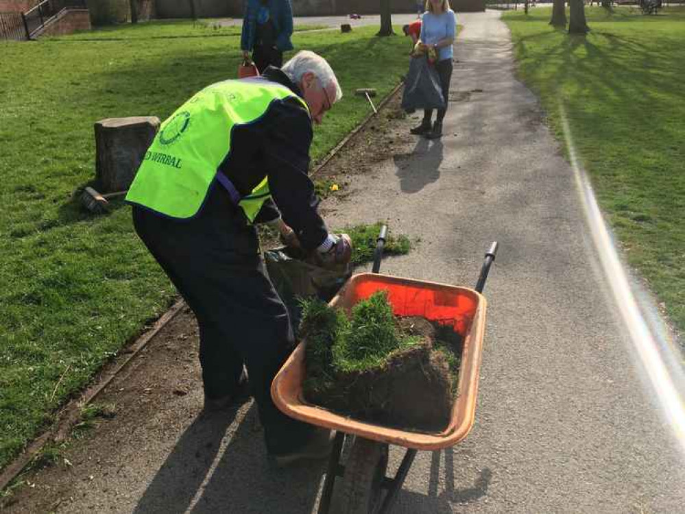 An added bonus - the path gets a good tidy