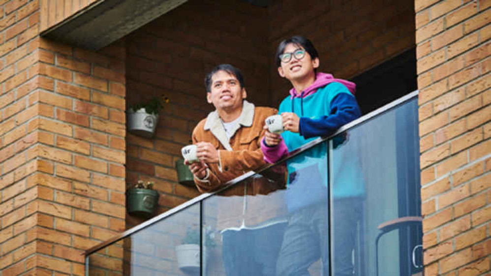 NHS nurses Ken and Melvin, pictured at their new South Ockendon home, have been identified by St Modwen as typical of the people driving demand  for new apartment homes in the borough rather than family houses