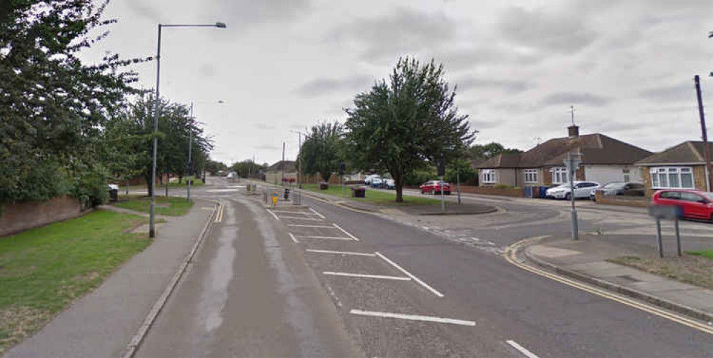 The part of London Road about to be resurfaced, closing the junction with Butts Lane for two days.