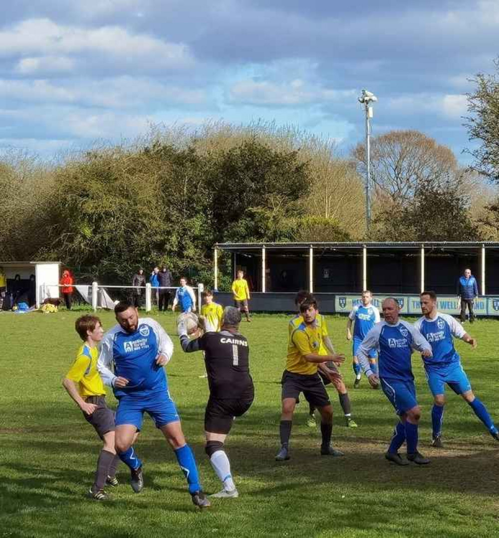 Action from the Junior Cup - which had to be decided by penalties. Picture by Bob Shaw. Action from the Junior Cup - which had to be decided by penalties. Picture by Bob Shaw.