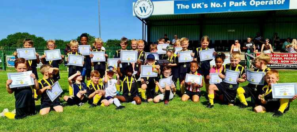 Youngsters enjoyed their day at East Thurrock United's Rookery Hill yesterday. Youngsters enjoyed their day at East Thurrock United's Rookery Hill yesterday.