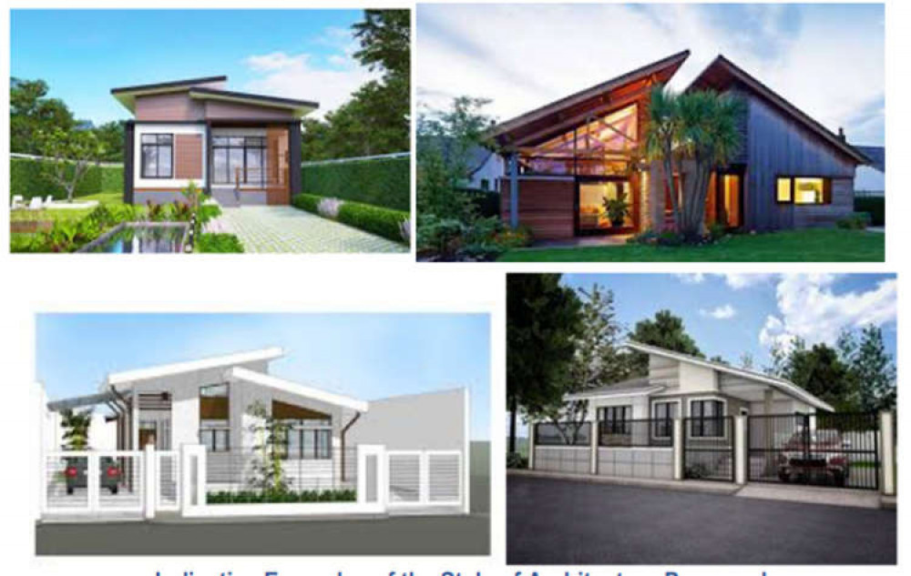 Examples of the style of architecture proposed on the site.