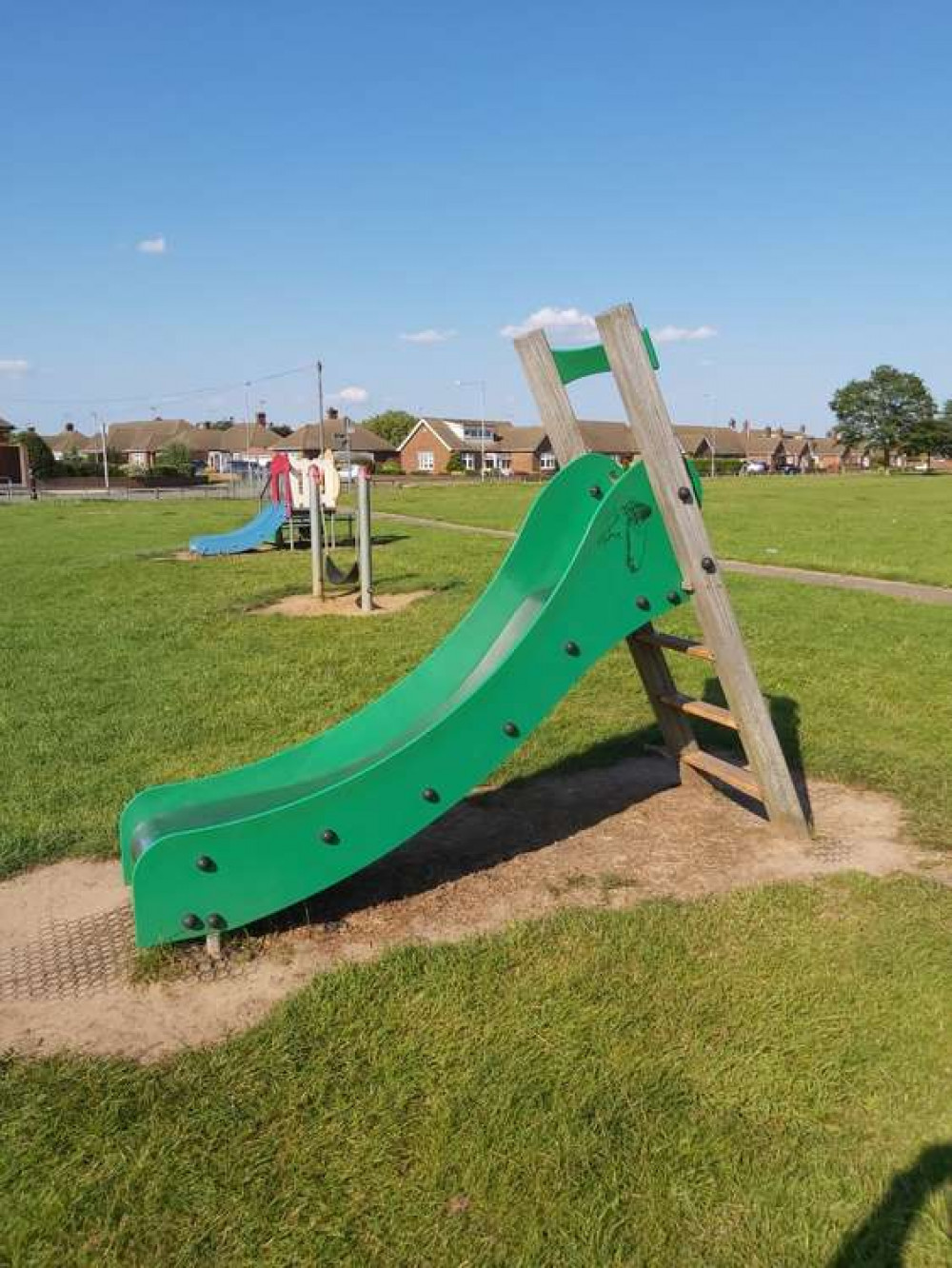 Part of the existing limited play equipment