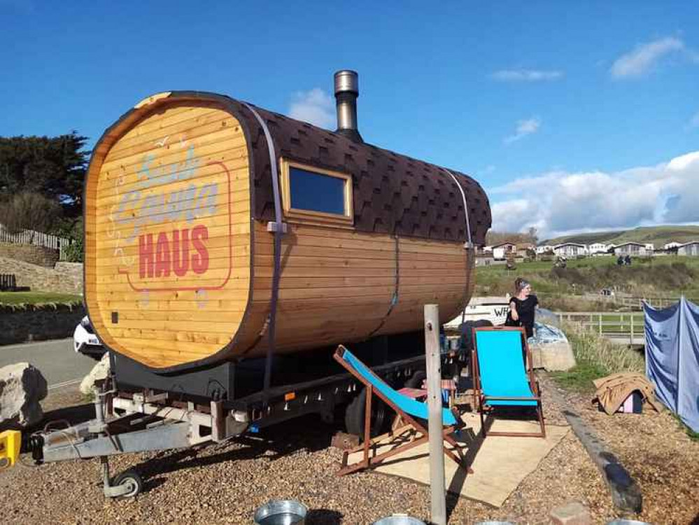 The Seaside Sauna Haus in Seatown, opposite The Anchor Inn