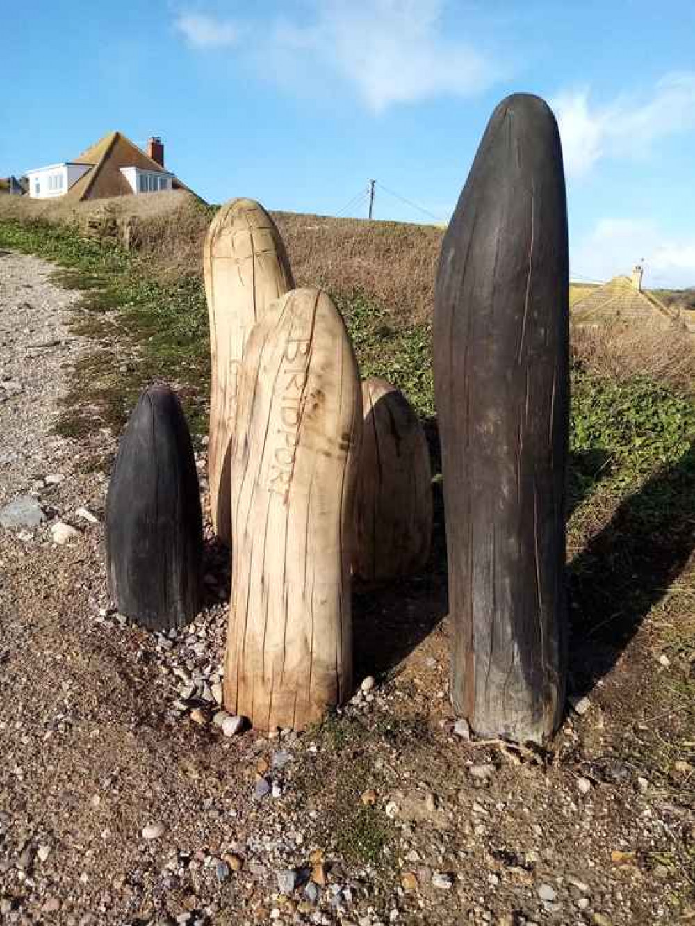 Alice Bloggs' sculpture by West Cliff