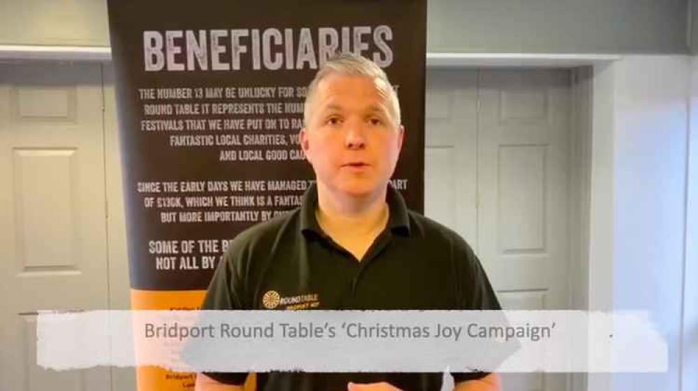 More than £2,000 raised for Bridport Round Table's Christmas Joy Campaign so far