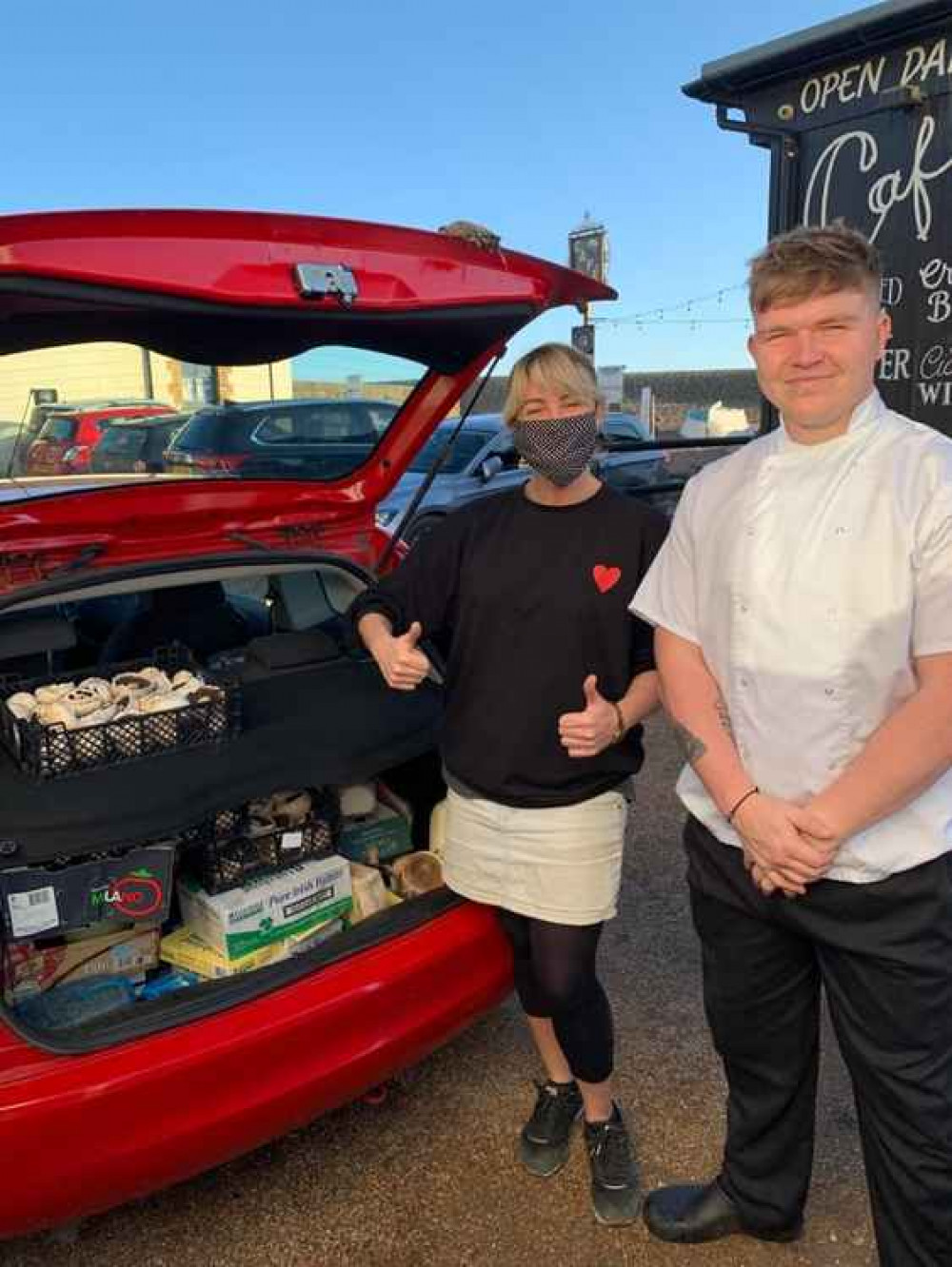 The Watch House Cafe in West Bay has donated its leftover food