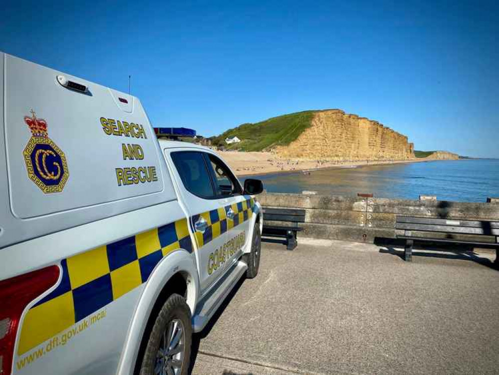 West Bay Coastguard was called to the incident