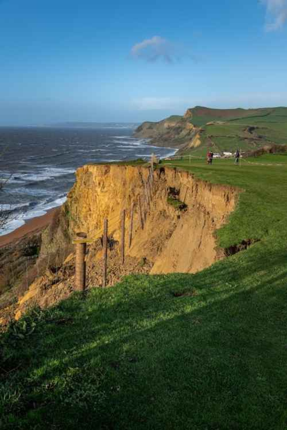 Large cliff fall near Eype Picture: James Loveridge