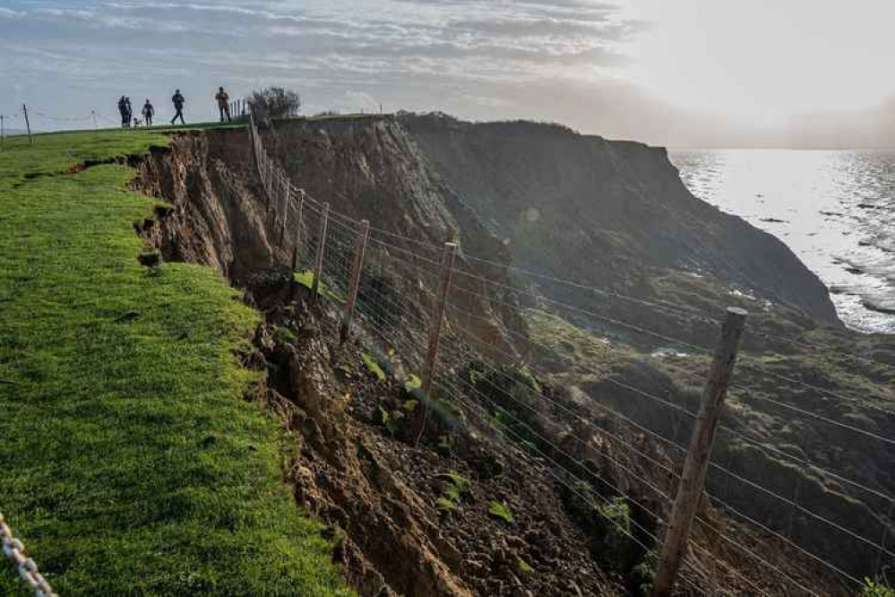 Large cliff fall near Eype Picture: James Loveridge