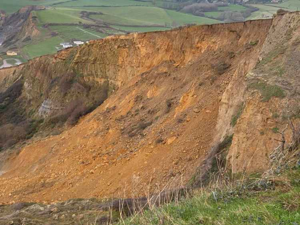 The cliff fall Picture: Dorset Council