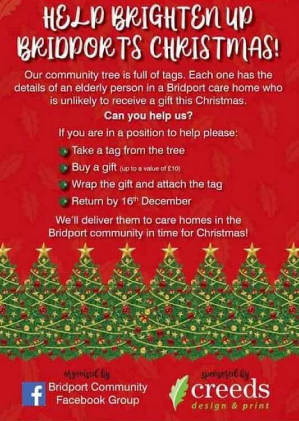 Residents are urged to take part in the Bridport Community Campaign for Christmas