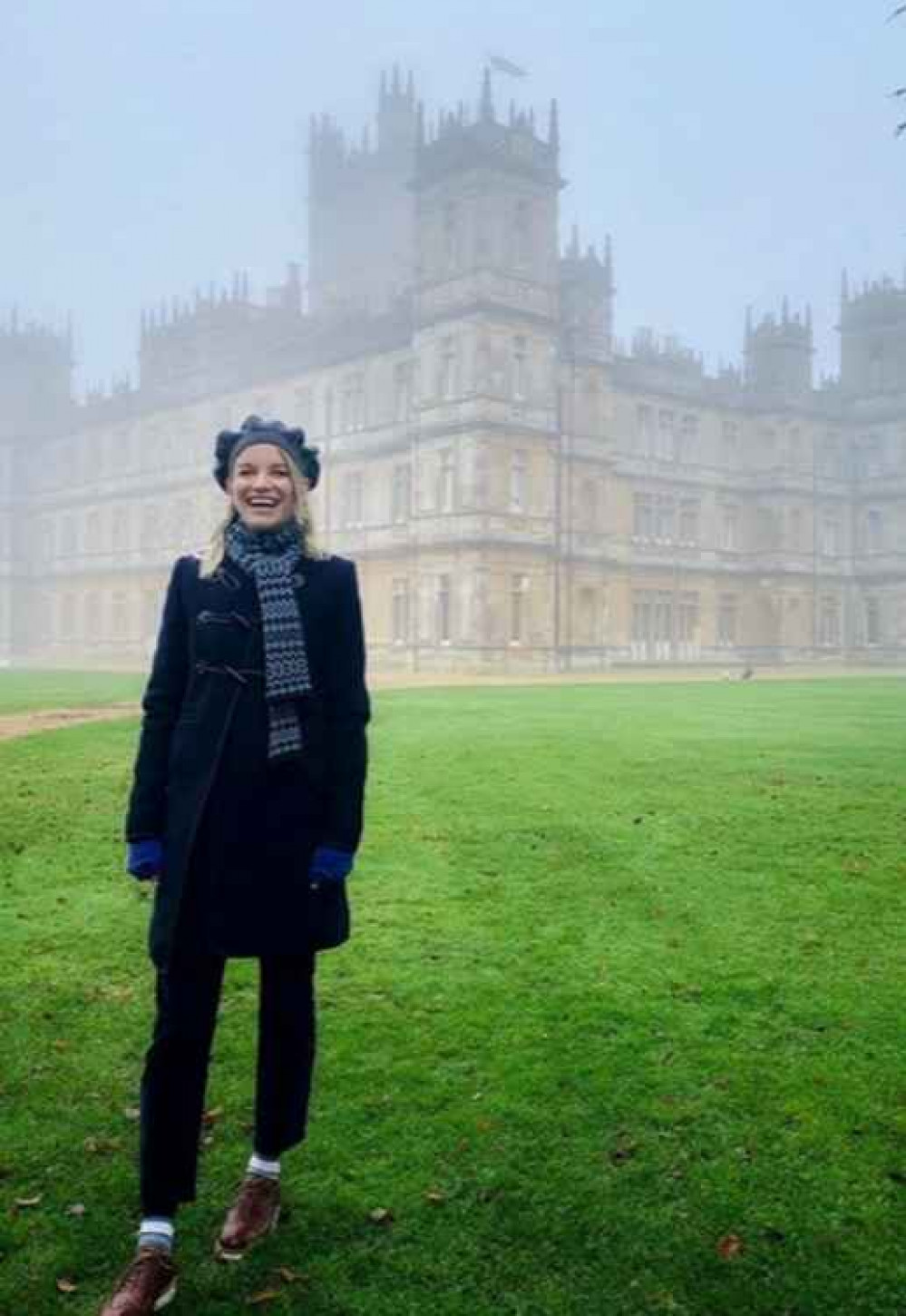 Julie Montagu at Highclere Castle, aka Downton Abbey