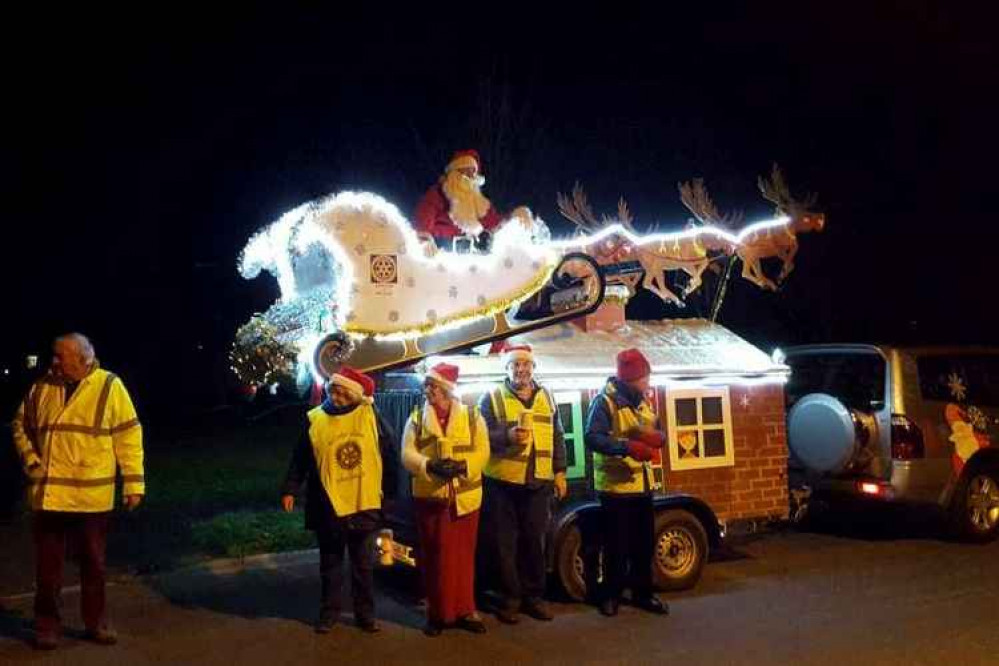 The Rotary Club of Brit Valley will be enabling Santa to visit Bridport and the surrounding towns and villages in his sleigh