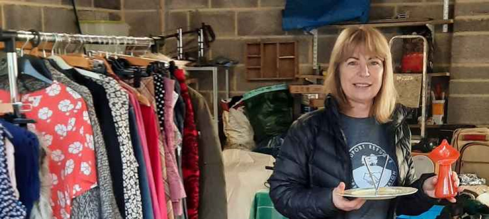 Catherine Scott, member of Bridport Refugee Support Campaign, has organised a garage sale for this weekend