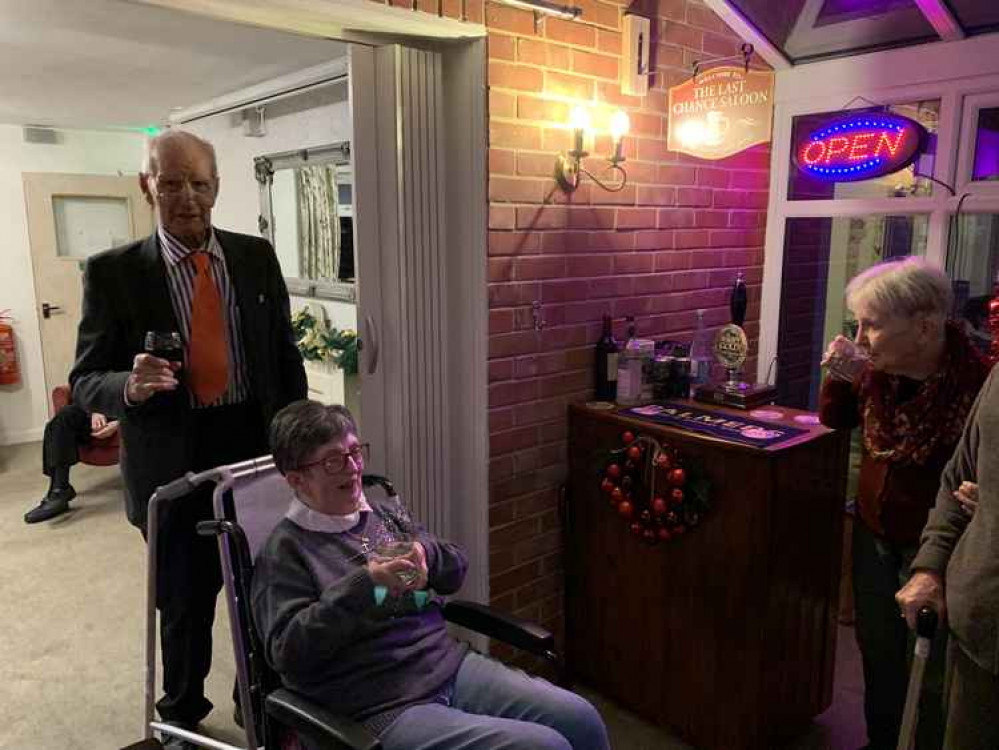 Coneygar Lodge residents have opened 'The Last Chance Saloon' at their care home