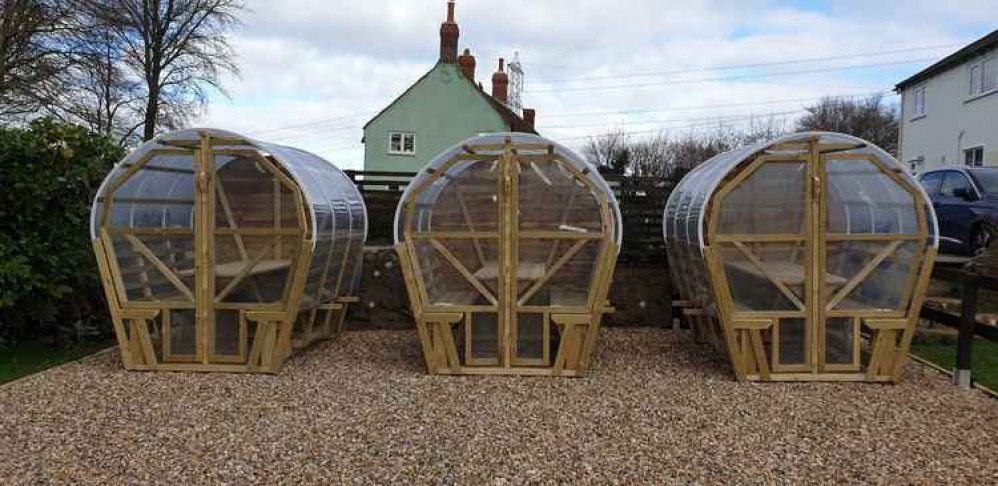 The new pods at The Spyway Inn The new pods at The Spyway Inn