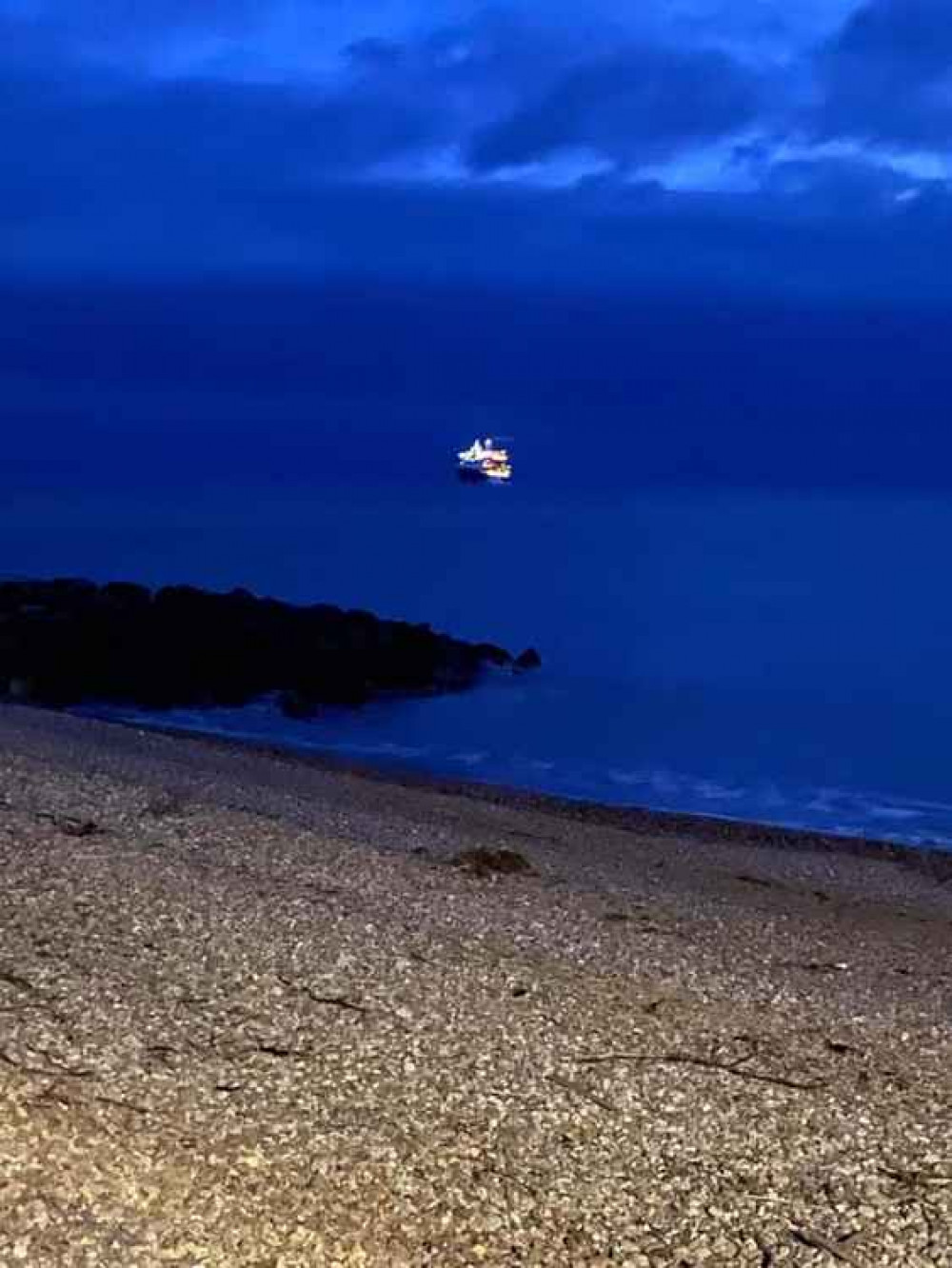 The cruise liner in West Bay Picture: Tracey Marley The cruise liner in West Bay Picture: Tracey Marley