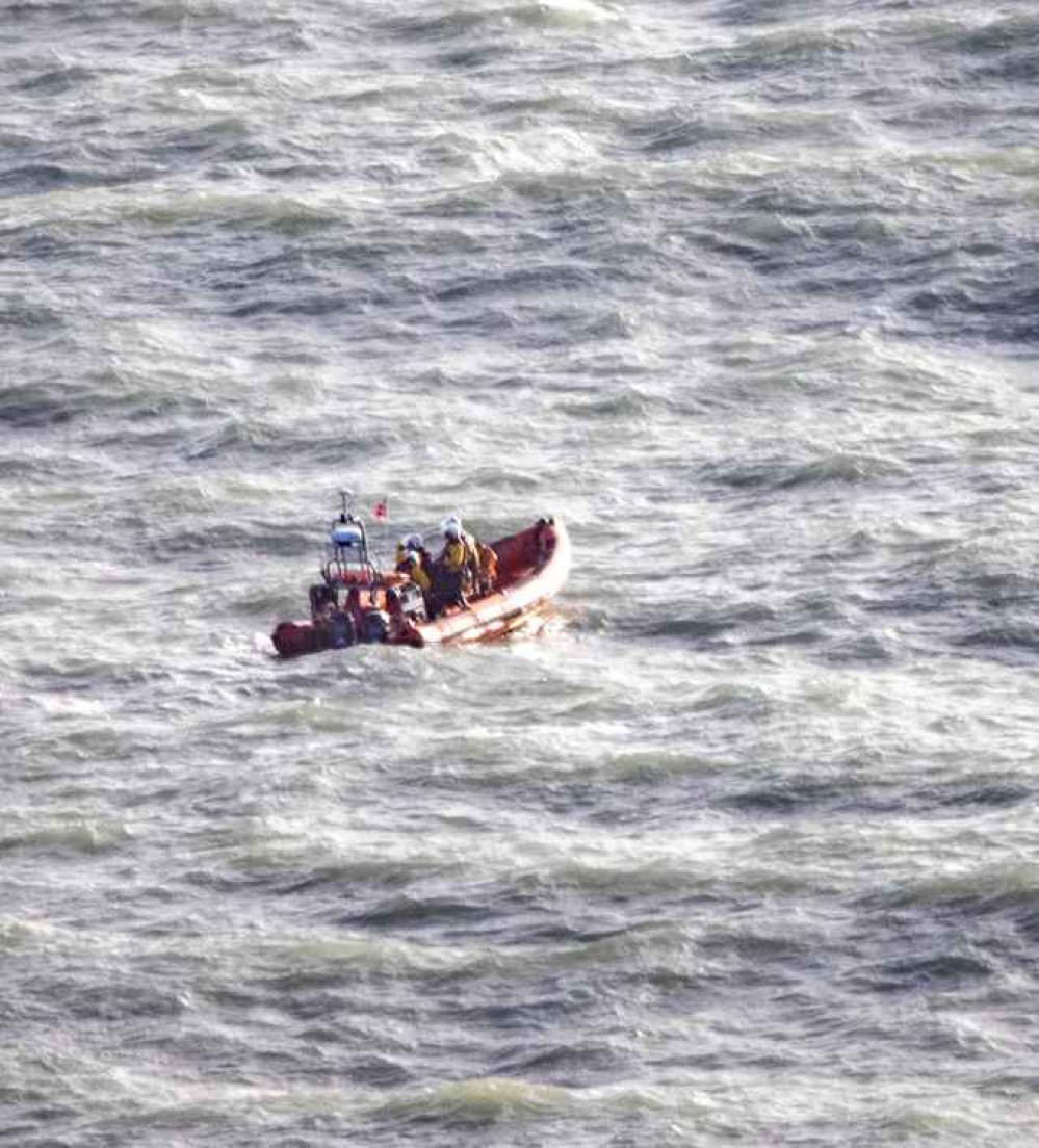 The lifeboat responding to the incident Picture: Neil Barnes