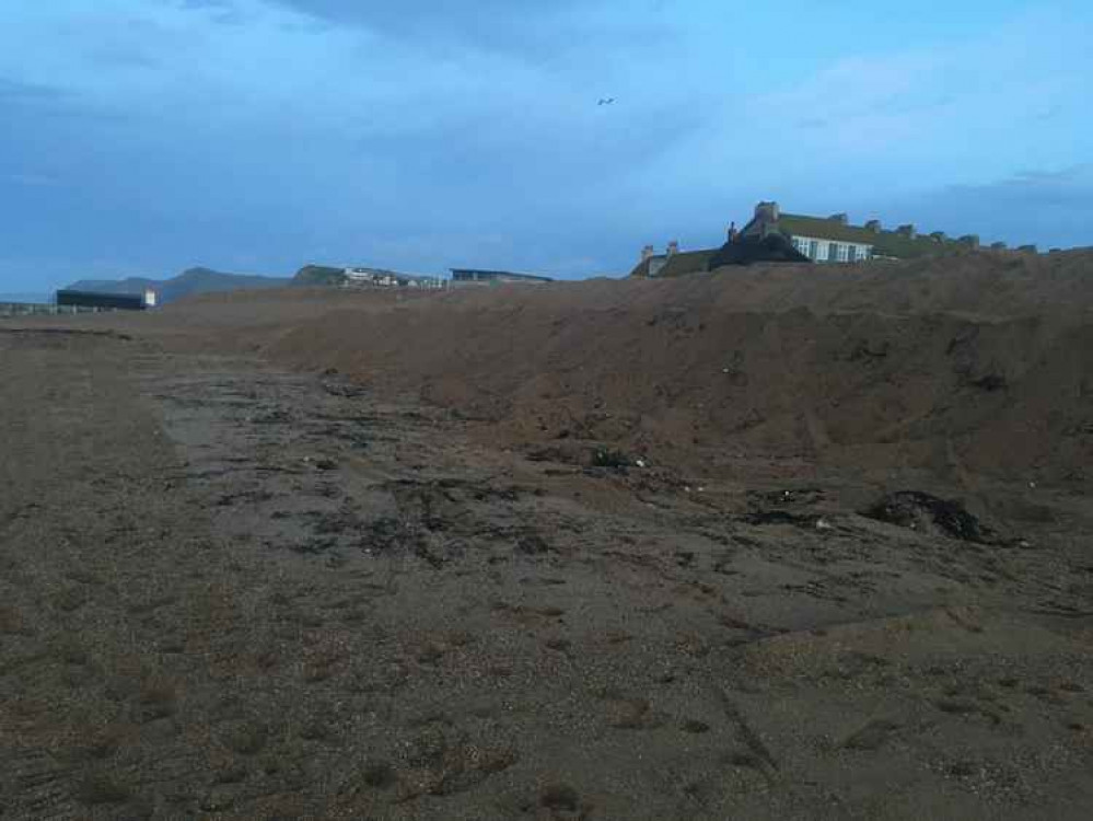 Reprofiling works have taken place at East Beach in West Bay