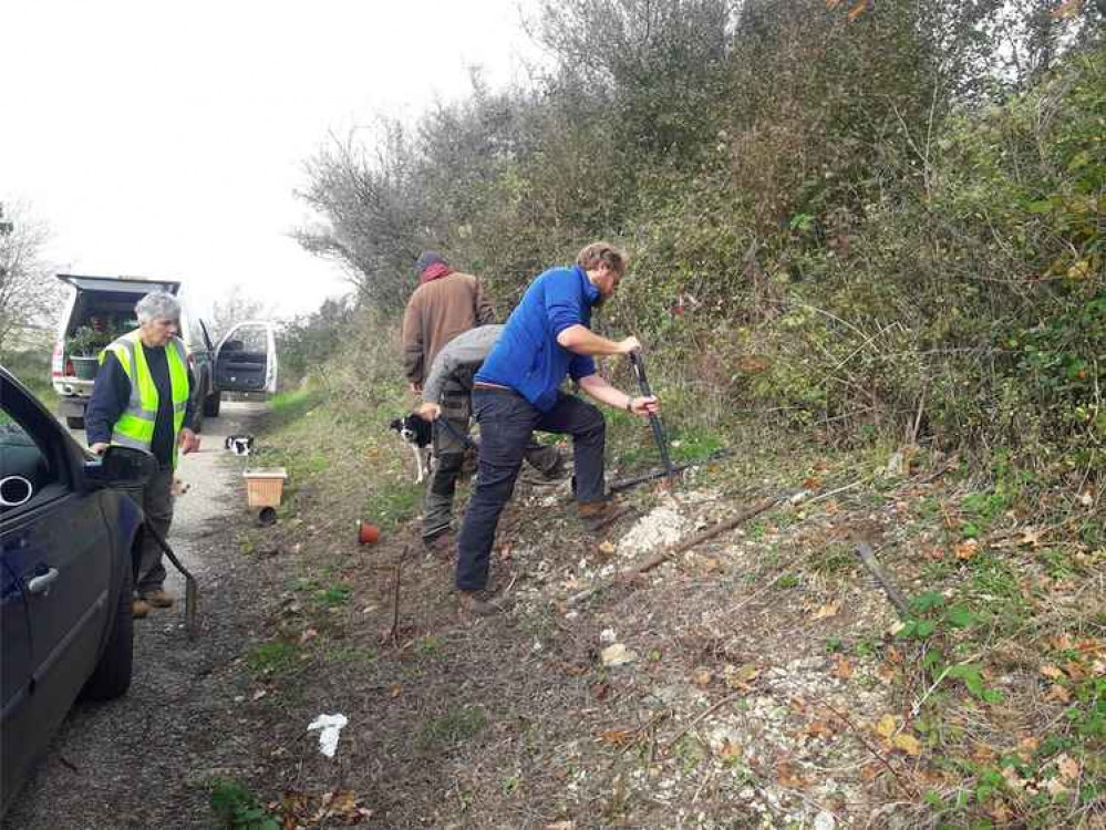 Volunteers at work