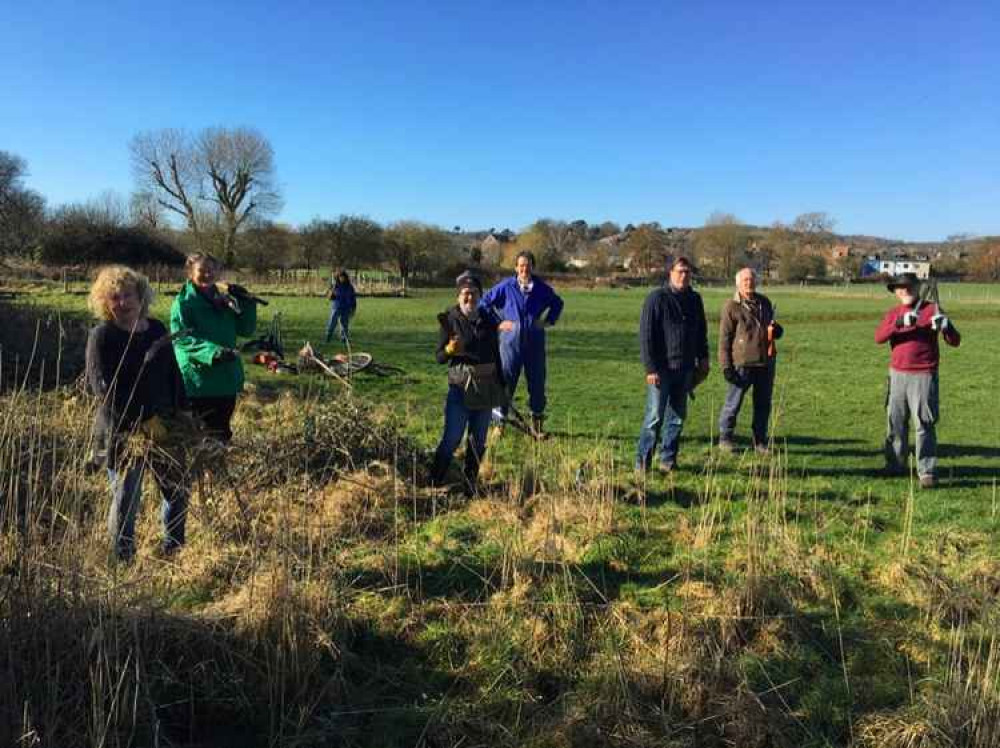 Bridport Tree Planting volunteers at Asker Meadows