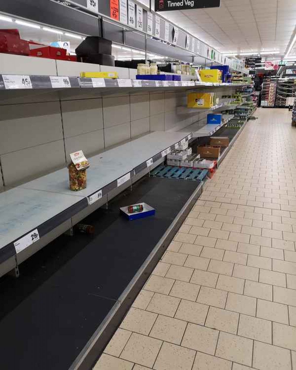 Empty shelves - by @adventuresofdexterandme Empty shelves - by @adventuresofdexterandme