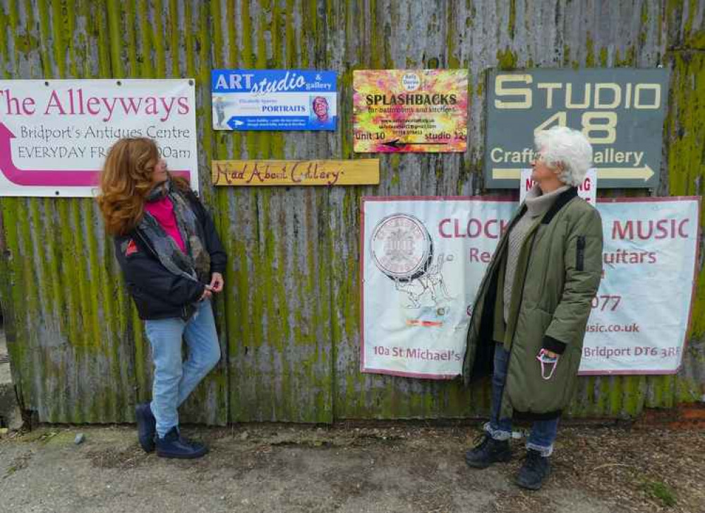 Artists Elizabeth Sporne and Sally Davies look forward to welcoming people back to their studio