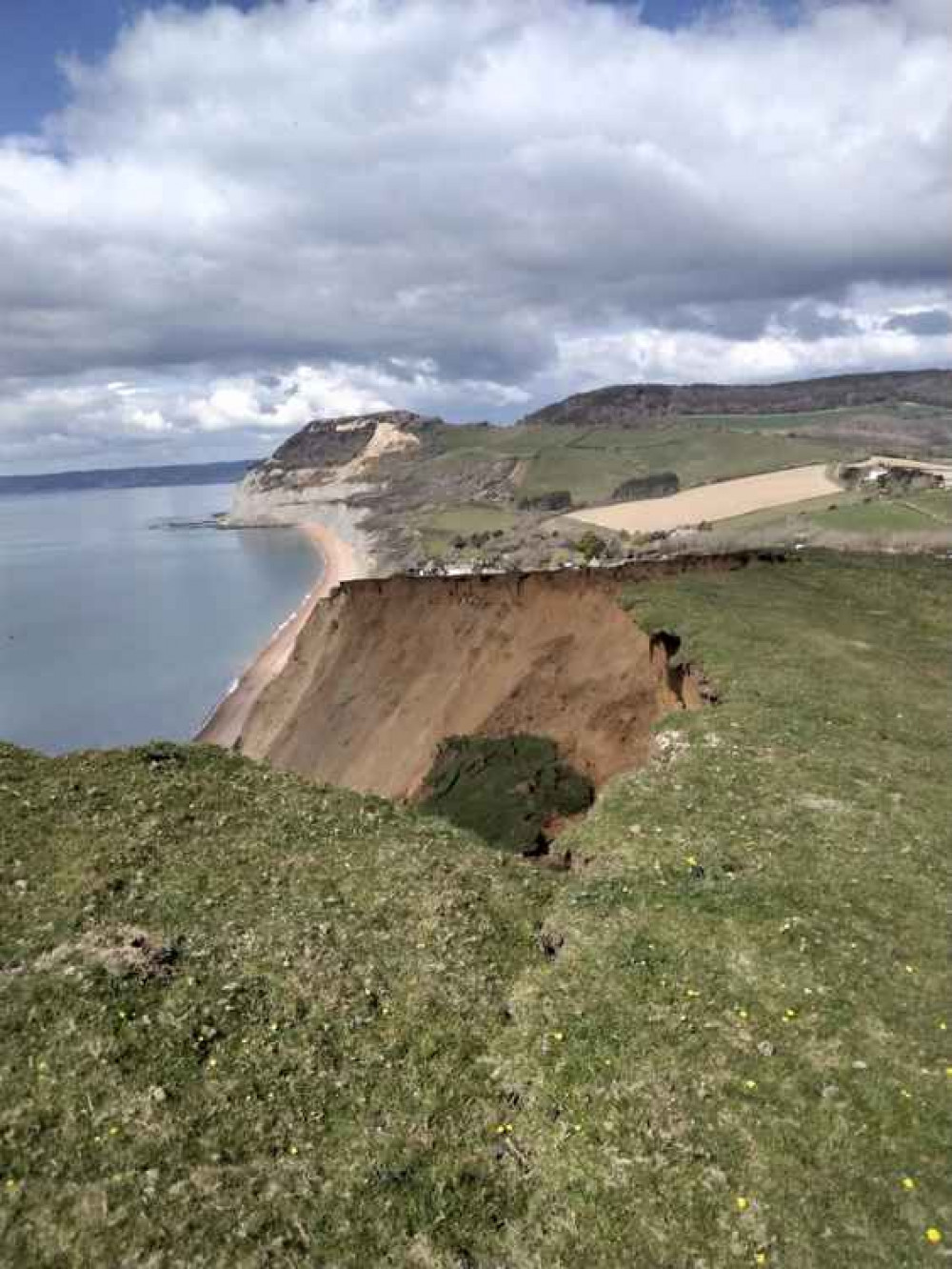 The second cliff fall between Eype and Seatown Picture: Dorset Council