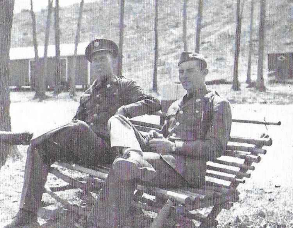 Bill and Ray Lambert in England, 1944