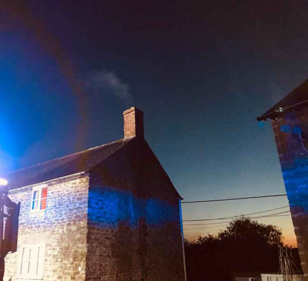 Chimney fire in Swyre Picture: Bridport Fire Station