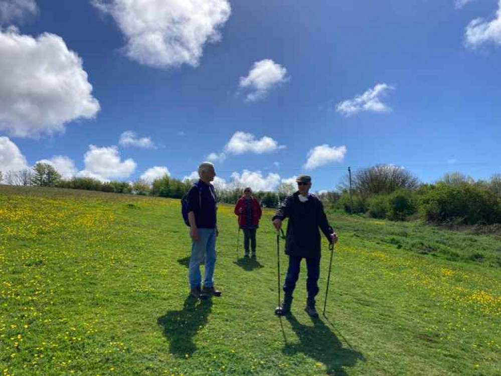 Members of the Bridport U3A short walks group