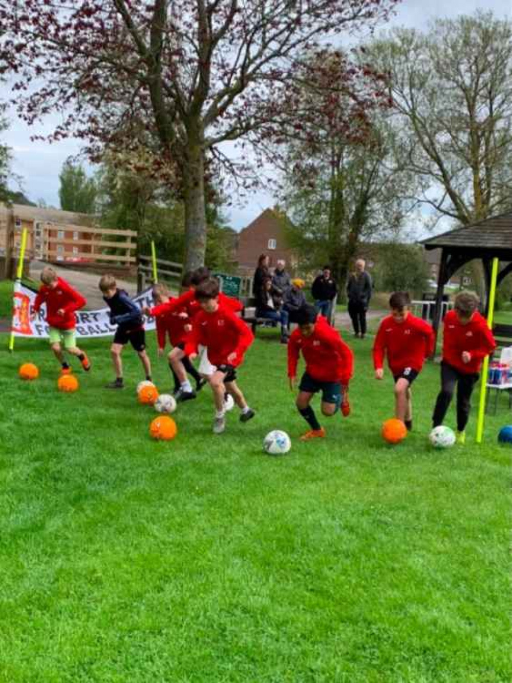 The dribble challenge at St Mary's playing field