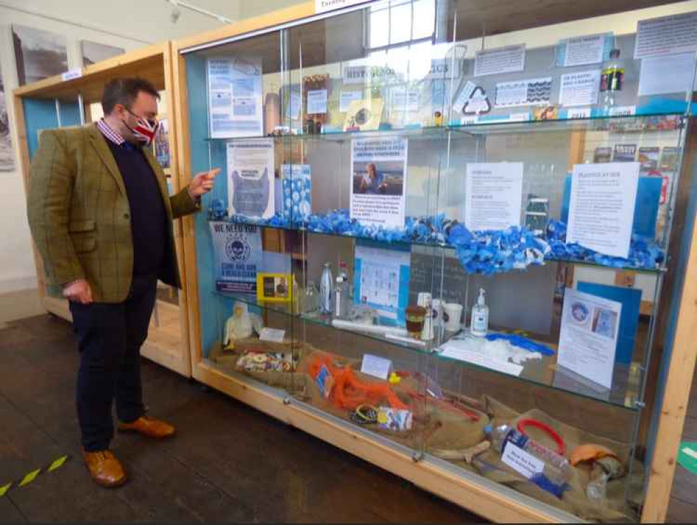 West Dorset MP Chris Loder at West Bay Discovery Centre