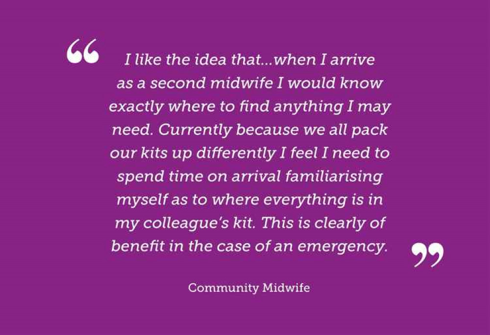 Quote from community midwife