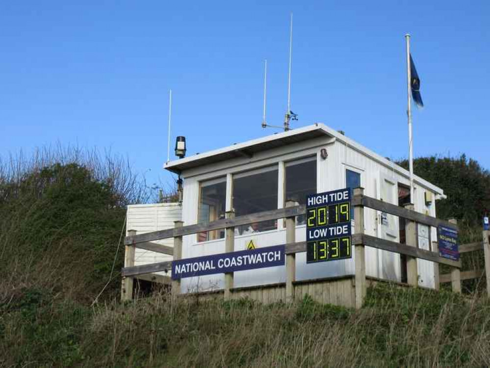 The current NCI Lyme Bay look-out at Burton Bradstock