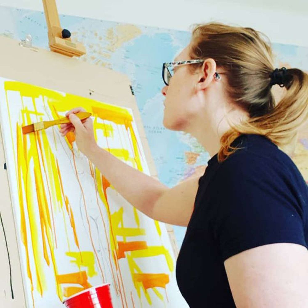 Alison Butler in her studio