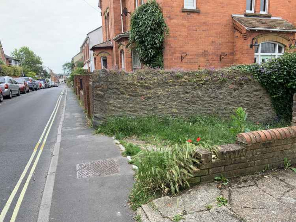 Go past where the road forks and after a little while there will be a footpath on the right